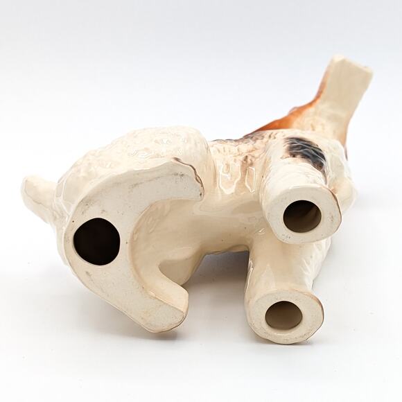 Kingston Pottery England Vintage Hand Painted Airedale Terrier Statue Figurine - Picture 8 of 12